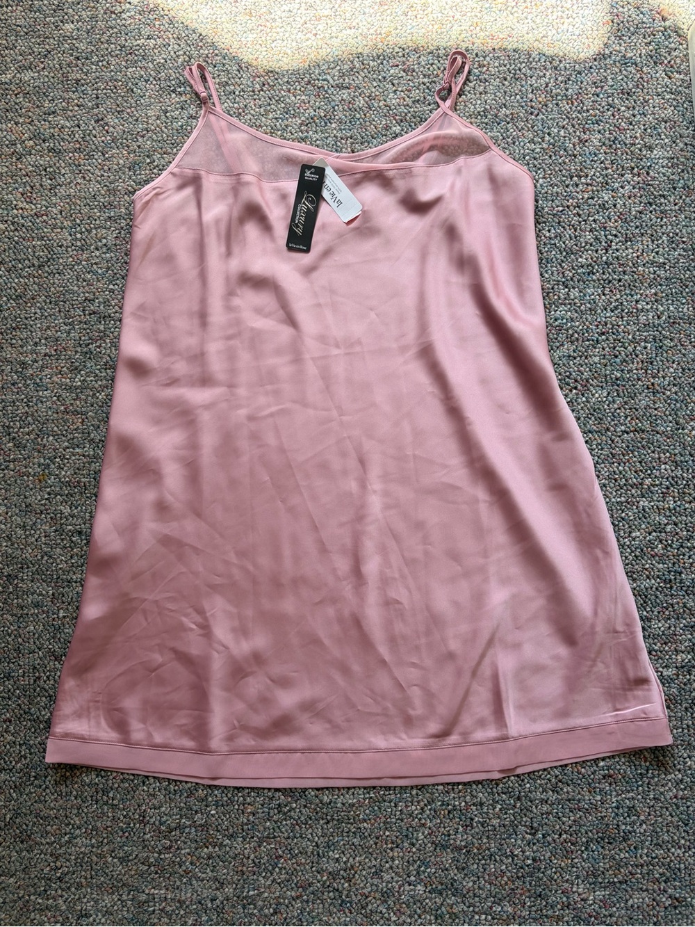 La Vie En Rose Blush Pink Satin Camisole
